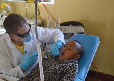 Giving local anaesthetic for surgery (freezing)