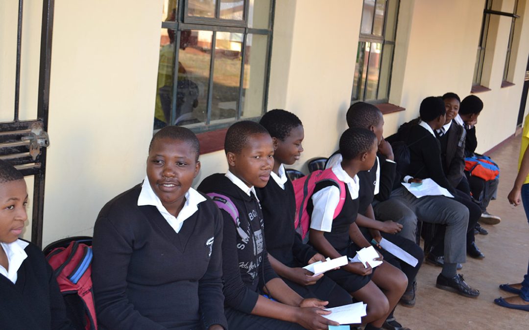 Students waiting for treatment