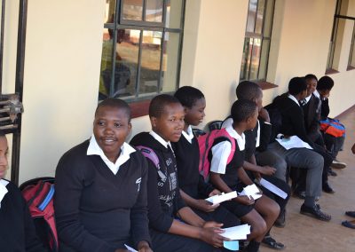 Students waiting for treatment