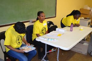 Dental Team members collecting data of the mission activities