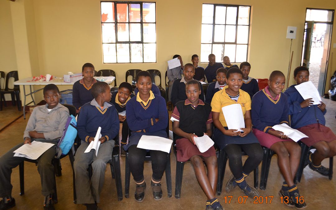 Students waiting for treatment