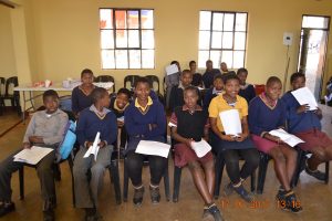 Students waiting for treatment