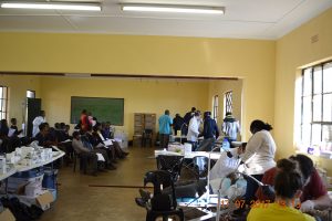 Clinic busy at work