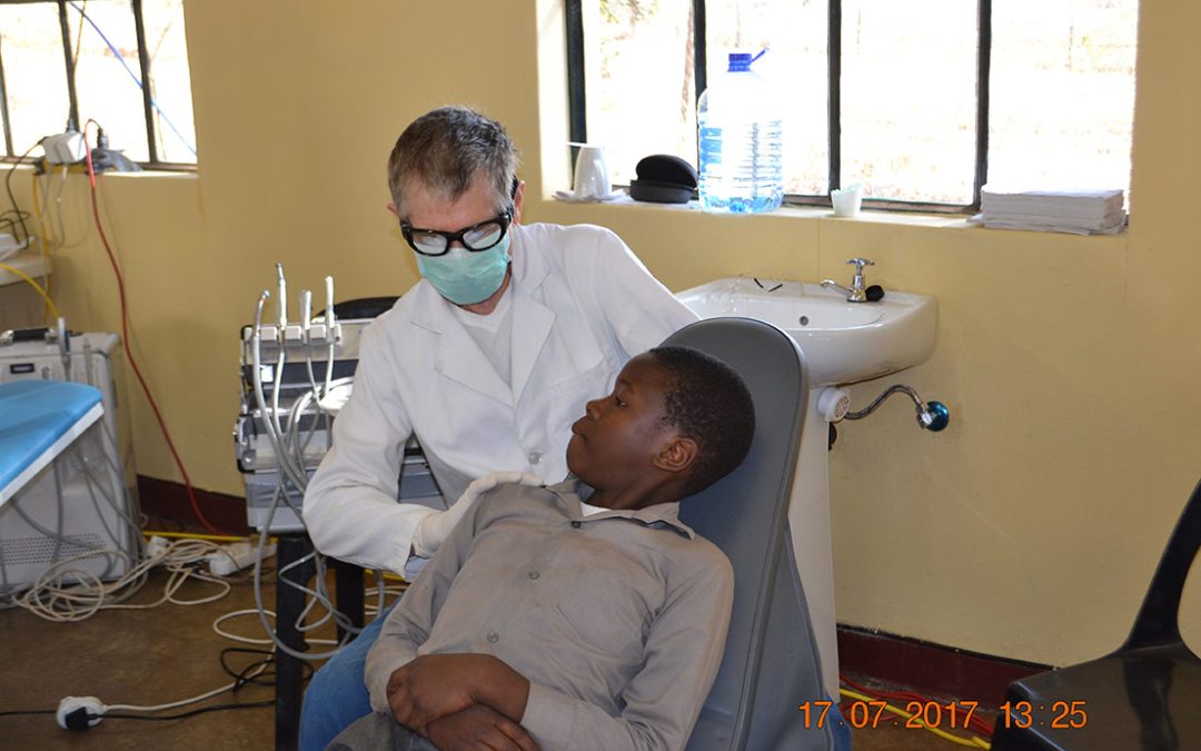 Patient ready for treatment