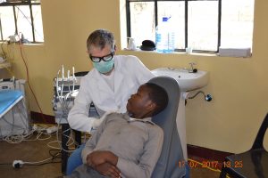 Patient ready for treatment