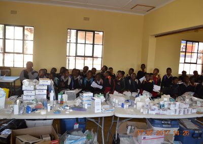 Students waiting for treatment